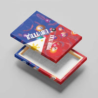 Personalised Philippines Billiards Canvas Wall Art Cue With Balls Flag Style - Wonder Print Shop