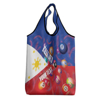 Personalised Philippines Billiards Grocery Bag Cue With Balls Flag Style - Wonder Print Shop