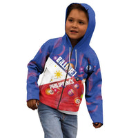 Personalised Philippines Billiards Kid Hoodie Cue With Balls Flag Style - Wonder Print Shop