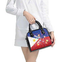 Personalised Philippines Billiards Shoulder Handbag Cue With Balls Flag Style - Wonder Print Shop