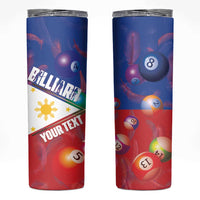 Personalised Philippines Billiards Skinny Tumbler Cue With Balls Flag Style - Wonder Print Shop