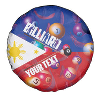 Personalised Philippines Billiards Spare Tire Cover Cue With Balls Flag Style - Wonder Print Shop