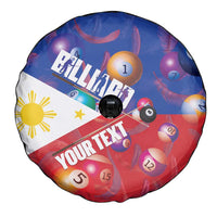 Personalised Philippines Billiards Spare Tire Cover Cue With Balls Flag Style - Wonder Print Shop