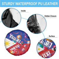 Personalised Philippines Billiards Spare Tire Cover Cue With Balls Flag Style - Wonder Print Shop