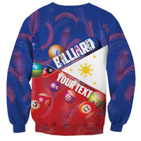 Personalised Philippines Billiards Sweatshirt Cue With Balls Flag Style - Wonder Print Shop