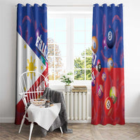 Personalised Philippines Billiards Window Curtain Cue With Balls Flag Style - Wonder Print Shop