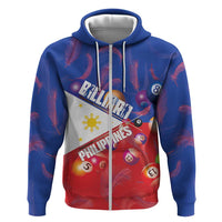 Personalised Philippines Billiards Zip Hoodie Cue With Balls Flag Style - Wonder Print Shop
