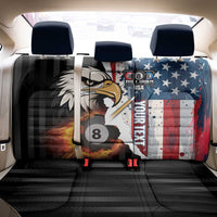 Personalized United States Billiards Back Car Seat Cover Eagle On Fire 8 Ball - Wonder Print Shop