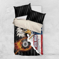 Personalized United States Billiards Bedding Set Eagle On Fire 8 Ball - Wonder Print Shop