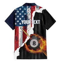 Personalized United States Billiards Family Matching Mermaid Dress and Hawaiian Shirt Eagle On Fire 8 Ball - Wonder Print Shop