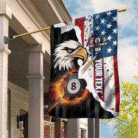 Personalized United States Billiards Garden Flag Eagle On Fire 8 Ball - Wonder Print Shop