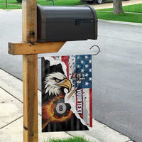 Personalized United States Billiards Garden Flag Eagle On Fire 8 Ball - Wonder Print Shop