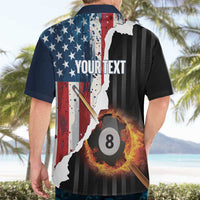 Personalized United States Billiards Hawaiian Shirt Eagle On Fire 8 Ball - Wonder Print Shop