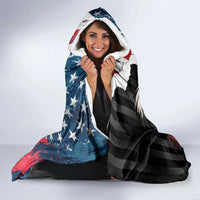 Personalized United States Billiards Hooded Blanket Eagle On Fire 8 Ball - Wonder Print Shop
