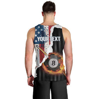 Personalized United States Billiards Men Tank Top Eagle On Fire 8 Ball - Wonder Print Shop