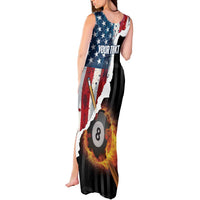 Personalized United States Billiards Tank Maxi Dress Eagle On Fire 8 Ball - Wonder Print Shop
