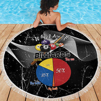 Why I Lose At Billiards Beach Blanket Funny Grunge Style - Wonder Print Shop