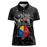 Why I Lose At Billiards Women Polo Shirt Funny Grunge Style - Wonder Print Shop