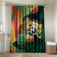 Benin Independence Day Bathroom Set Coat Of Arms Leopard Oil Palm Leaves