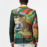 Personalized Benin Independence Day Blazer Coat Of Arms Leopard Oil Palm Leaves