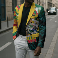 Personalized Benin Independence Day Blazer Coat Of Arms Leopard Oil Palm Leaves