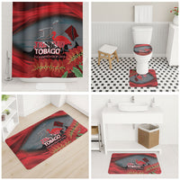 Trinidad and Tobago Independence Day Bathroom Set Scarlet Ibis And Chaconia Flowers