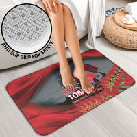 Trinidad and Tobago Independence Day Bathroom Set Scarlet Ibis And Chaconia Flowers