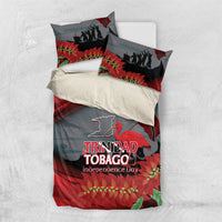 Trinidad and Tobago Independence Day Bedding Set Scarlet Ibis And Chaconia Flowers