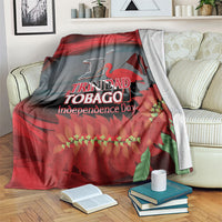 Trinidad and Tobago Independence Day Blanket Scarlet Ibis And Chaconia Flowers