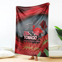 Trinidad and Tobago Independence Day Blanket Scarlet Ibis And Chaconia Flowers