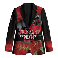 Personalized Trinidad and Tobago Independence Day Blazer Scarlet Ibis And Chaconia Flowers