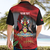 Personalized Trinidad and Tobago Independence Day Hawaiian Shirt Scarlet Ibis And Chaconia Flowers