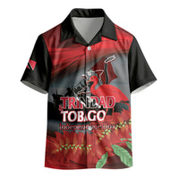 Personalized Trinidad and Tobago Independence Day Kid Hawaiian Shirt Scarlet Ibis And Chaconia Flowers
