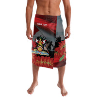 Personalized Trinidad and Tobago Independence Day Lavalava Scarlet Ibis And Chaconia Flowers