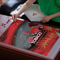 Trinidad and Tobago Independence Day Puzzle Scarlet Ibis And Chaconia Flowers