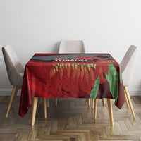 Trinidad and Tobago Independence Day Tablecloth Scarlet Ibis And Chaconia Flowers