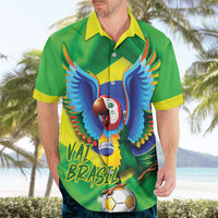 Vai Brasil Football Hawaiian Shirt 2026 Go Canarinho Macaw Parrot Flag Proud