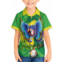 Vai Brasil Football Hawaiian Shirt 2026 Go Canarinho Macaw Parrot Flag Proud