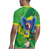 Vai Brasil Football Rugby Jersey 2026 Go Canarinho Macaw Parrot Flag Proud
