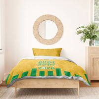 South Africa Soccer 2026 Bedding Set Bafana Bafana Kaofela Protea Yellow