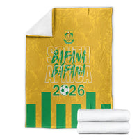 South Africa Soccer 2026 Blanket Bafana Bafana Kaofela Protea Yellow