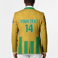South Africa Soccer 2026 Custom Blazer Bafana Bafana Kaofela Protea Yellow