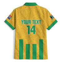 South Africa Soccer 2026 Custom Hawaiian Shirt Bafana Bafana Kaofela Protea Yellow