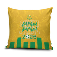 South Africa Soccer 2026 Pillow Cover Bafana Bafana Kaofela Protea Yellow