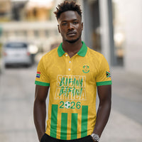 South Africa Soccer 2026 Custom Polo Shirt Bafana Bafana Kaofela Protea Yellow