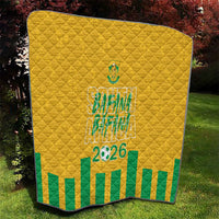 South Africa Soccer 2026 Quilt Bafana Bafana Kaofela Protea Yellow