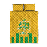 South Africa Soccer 2026 Quilt Bed Set Bafana Bafana Kaofela Protea Yellow