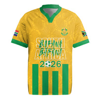 South Africa Soccer 2026 Custom Rugby Jersey Bafana Bafana Kaofela Protea Yellow