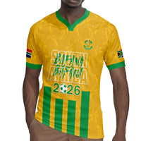 South Africa Soccer 2026 Custom Rugby Jersey Bafana Bafana Kaofela Protea Yellow
