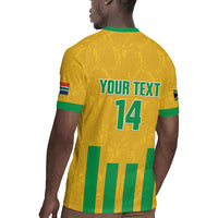 South Africa Soccer 2026 Custom Rugby Jersey Bafana Bafana Kaofela Protea Yellow